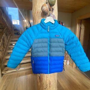Patagonia Blue and Tan Jacket